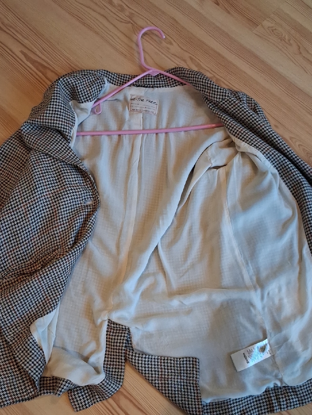Free People Brown Houndstooth Blazer - Picture 4 of 6